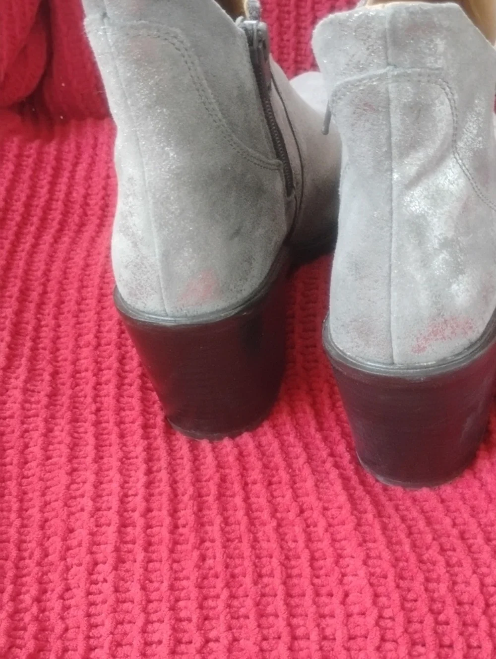 Seychelles Pretty Little Bird Pewter (Silver) Distressed Ankle Boots